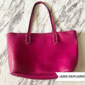 Lauren | Ralph Lauren Fuschia Tote
